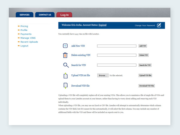 identify legal owners and insurers